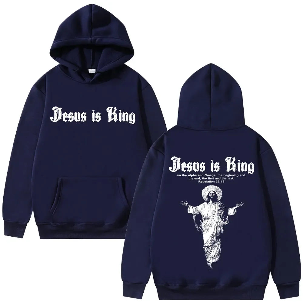 Jesus is King – Streetwear Religious Hoodie - Messiah Wear