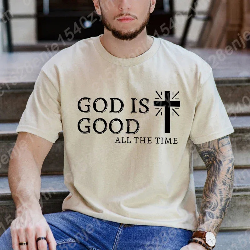 "God Is Good All the Time" Men's T-Shirt - Messiah Wear