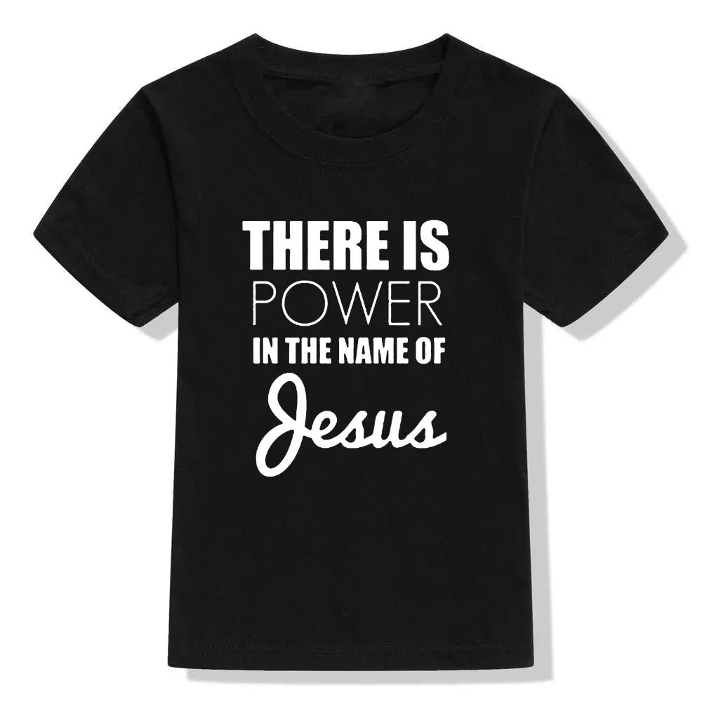 There Is Power In The Name of Jesus- T- shirt for Kids - Messiah Wear