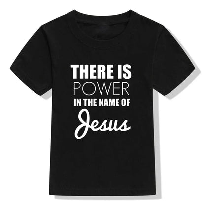 There Is Power In The Name of Jesus- T- shirt for Kids - Messiah Wear