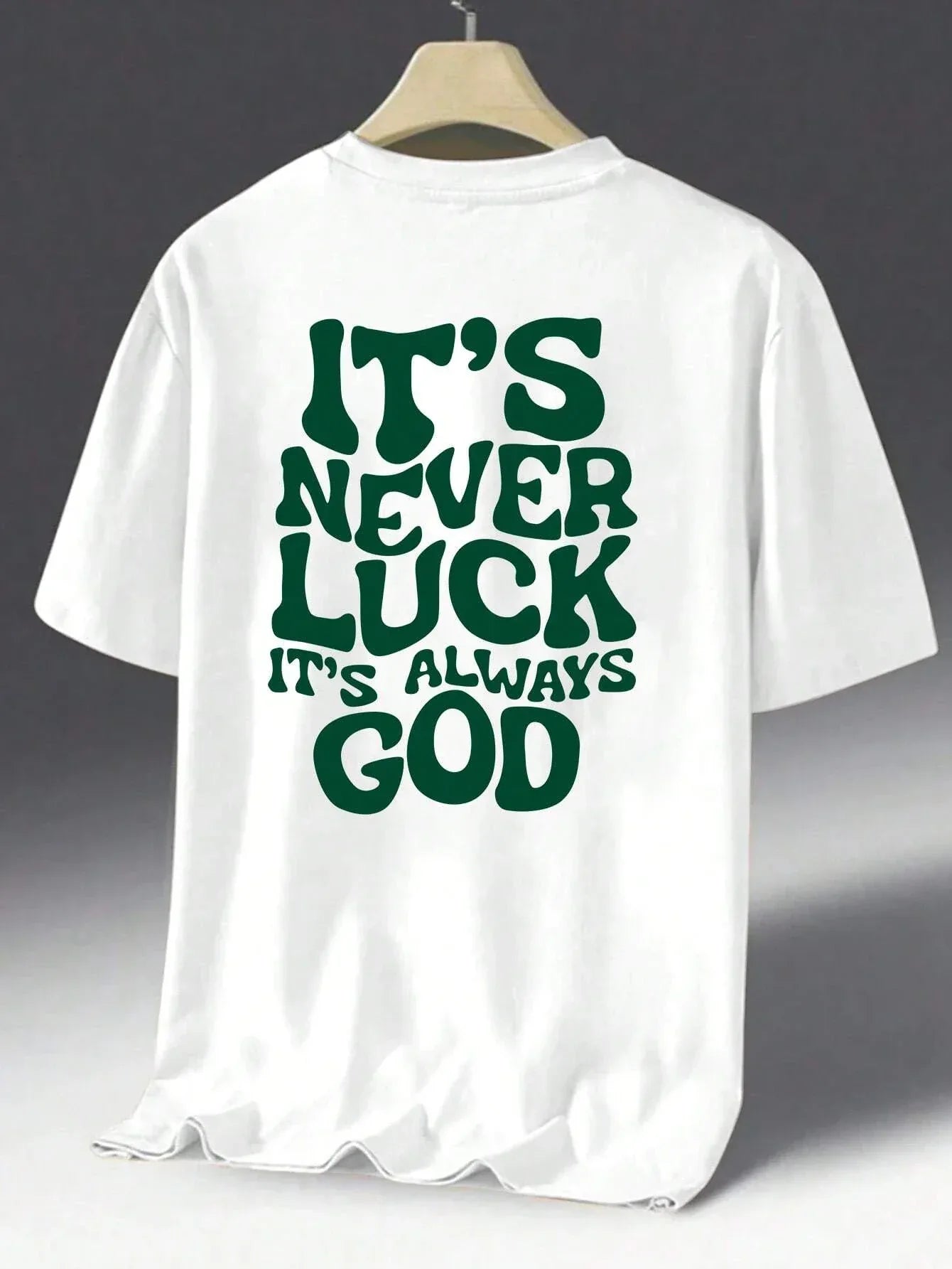 Luck God Men Cotton T-shirt Luxury - Messiah Wear