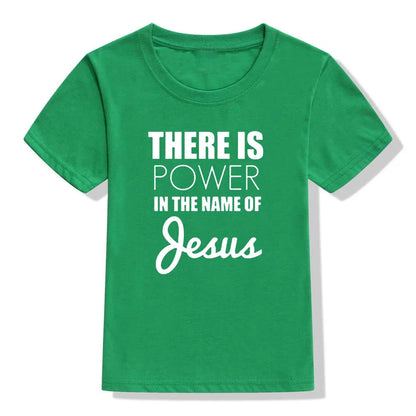 There Is Power In The Name of Jesus- T- shirt for Kids - Messiah Wear