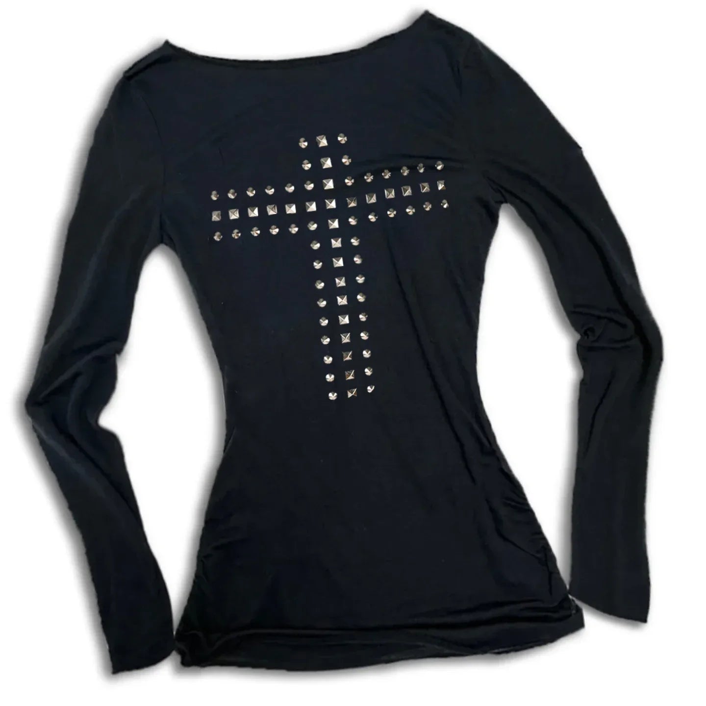The Studded Cross Long Sleeve - Messiah Wear