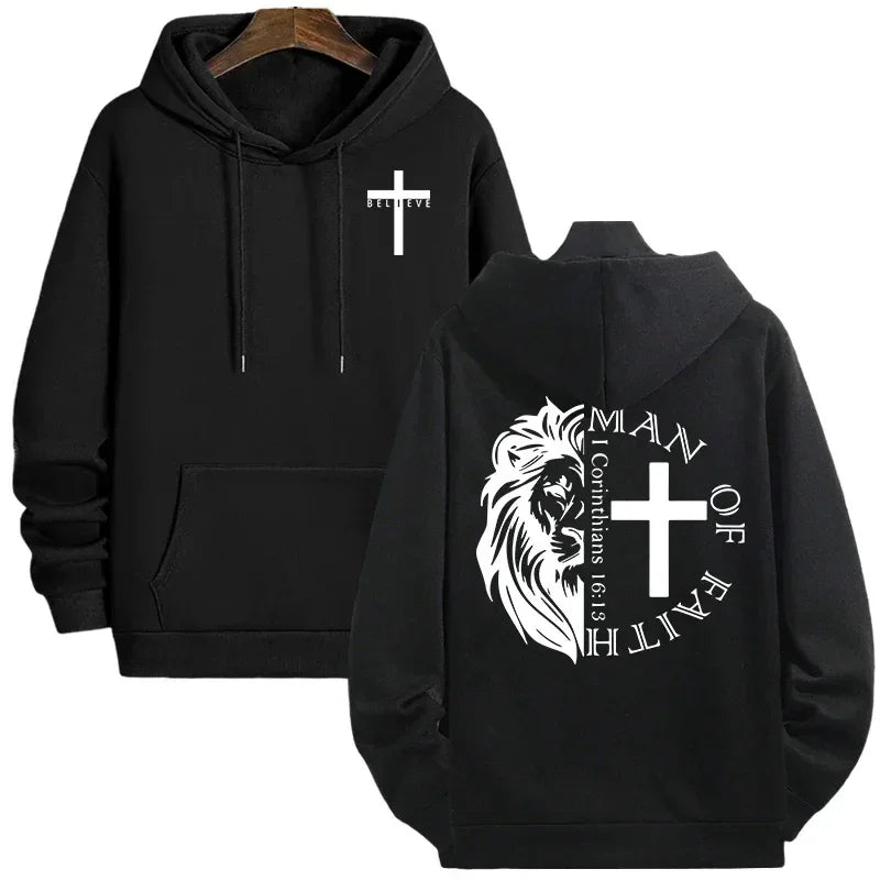 The Man of Faith Hoodie - 1 Corinthians 16:13 - Messiah Wear