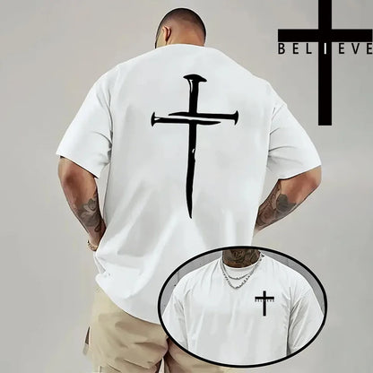 Jesus Cross Men's Cotton T-Shirt