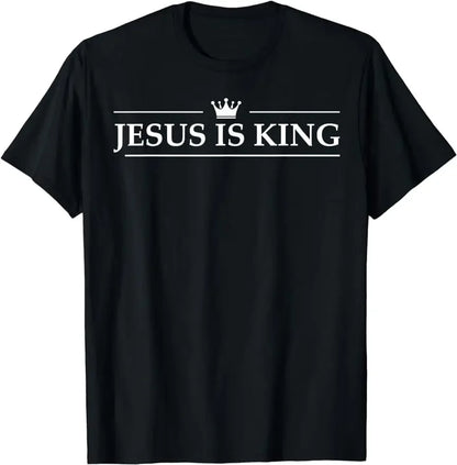 Christian T-shirt Jesus Is King Bible Verse