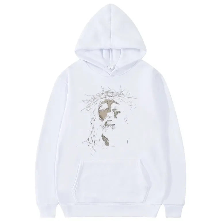 Jesus Vintage Face - Hoddie - Messiah Wear