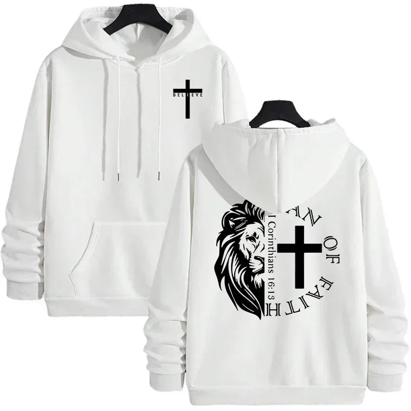 The Man of Faith Hoodie - 1 Corinthians 16:13 - Messiah Wear