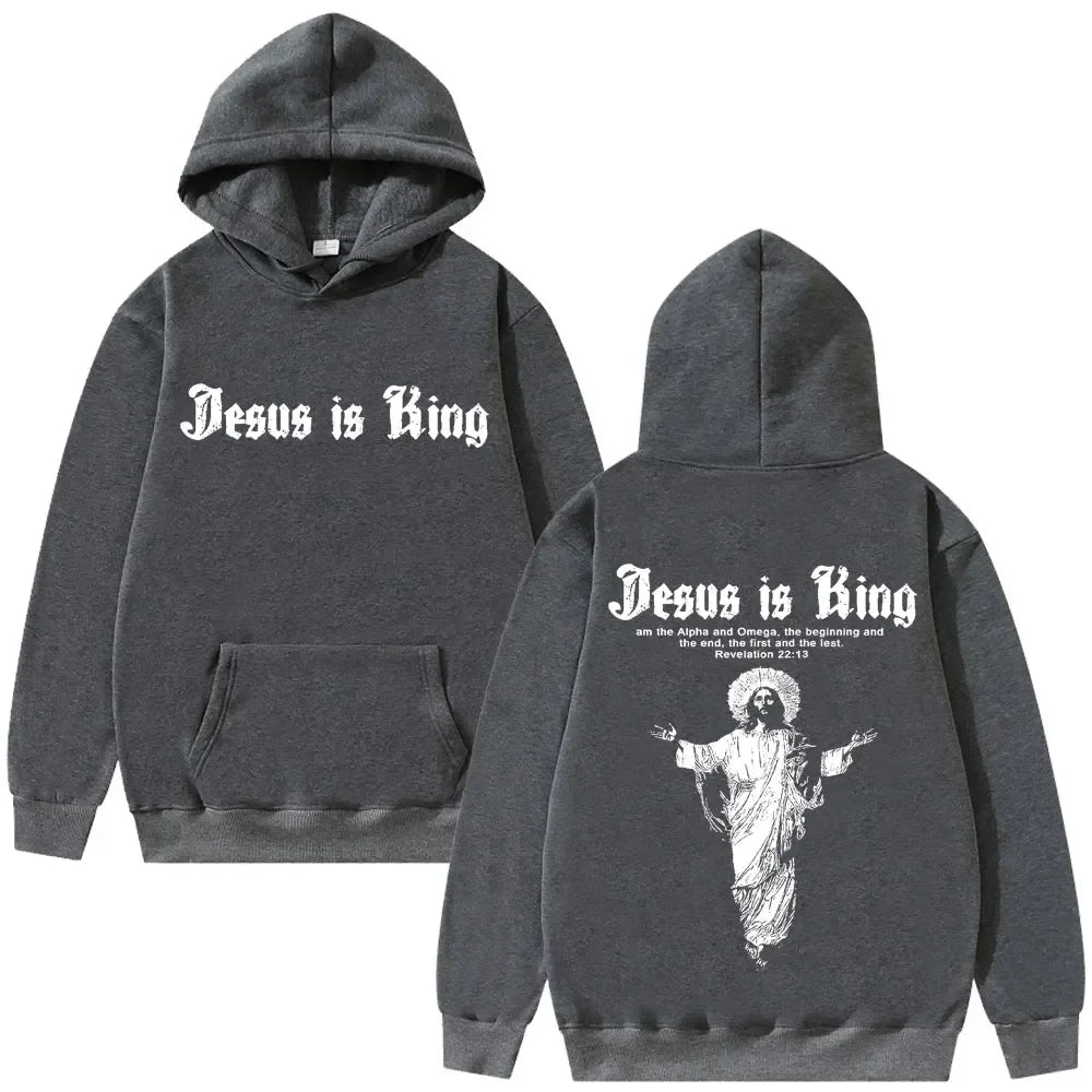 Jesus is King – Streetwear Religious Hoodie - Messiah Wear