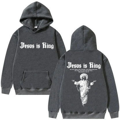 Jesus is King – Streetwear Religious Hoodie - Messiah Wear
