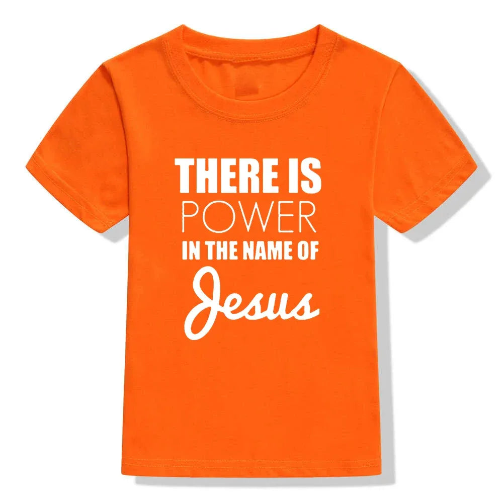 There Is Power In The Name of Jesus- T- shirt for Kids - Messiah Wear