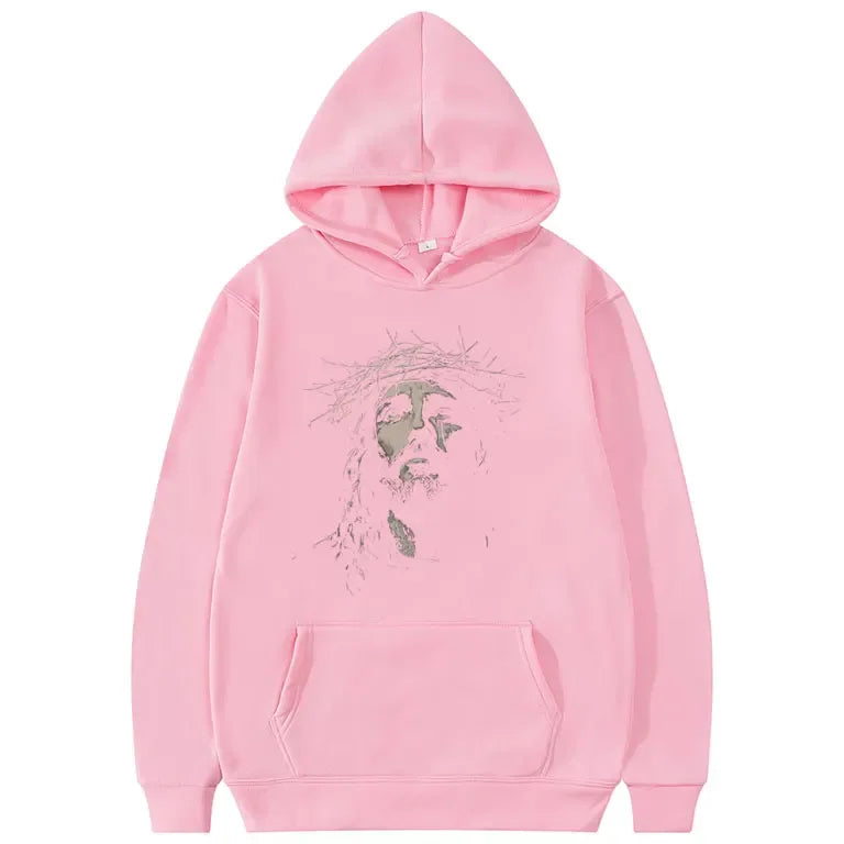 Jesus Vintage Face - Hoddie - Messiah Wear