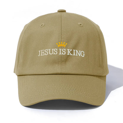 JESUS IS KING Embroidery Baseball Cap - Messiah Wear