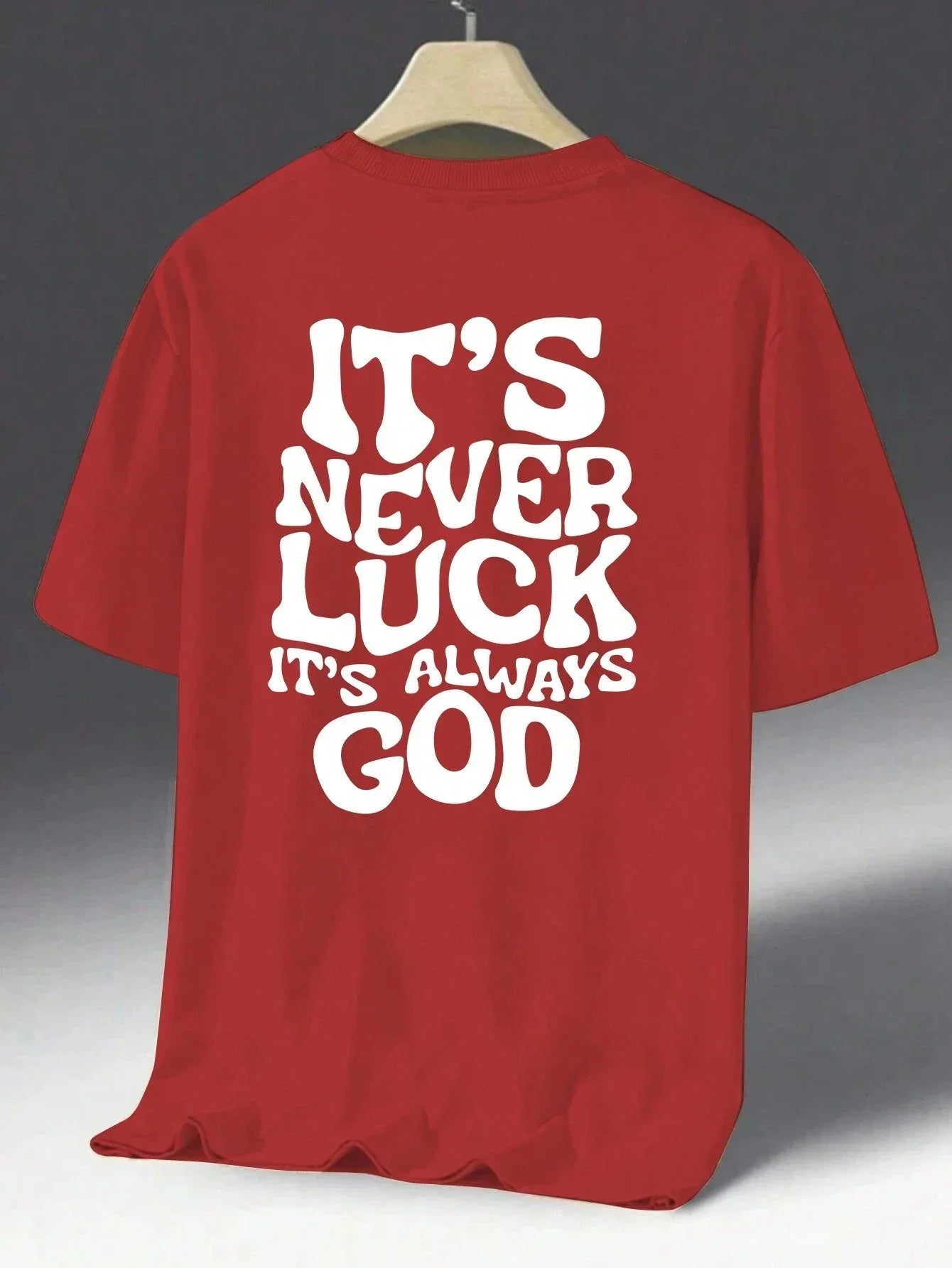 Luck God Men Cotton T-shirt Luxury - Messiah Wear