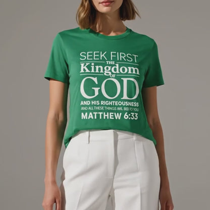 "Seek First The Kingdom" – Matthew 6:33 Christian Print